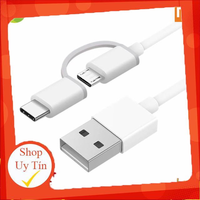 [SALEOFF] Dây sạc Xiaomi 2 trong 1 Micro Usb và type C 1m SJX02ZM - shop Thế giới điện máy ..