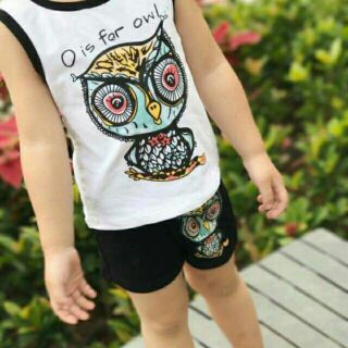 Bộ cú mèo cho bé trai và bé gái