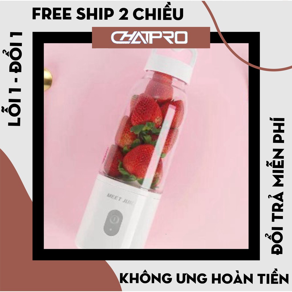 [Hàng Nội Địa] Máy xay sinh tố Meet Juice cầm tay, máy xay meet juice mini cao cấp - Bảo hành 12 tháng