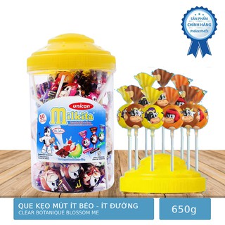 Hộp 50 que kẹo mút milkita nhiều vị 450g
