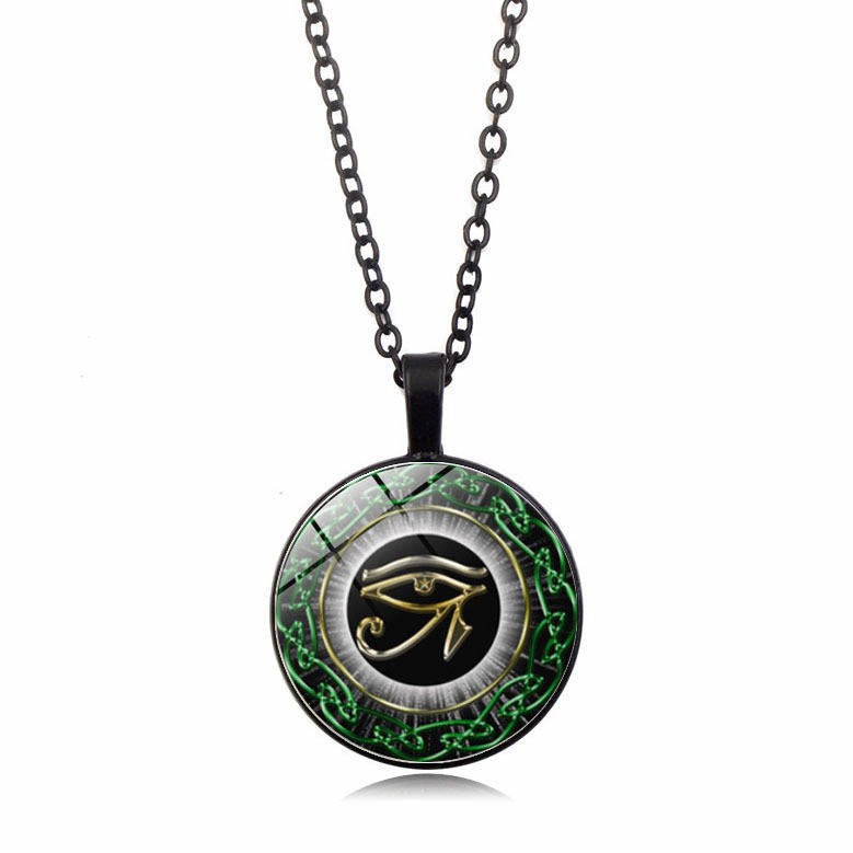 weiweijewelry/Mặt dây chuyền bằng đá quý của nam giới Vòng cổ Bùa thần Horus Ai ...