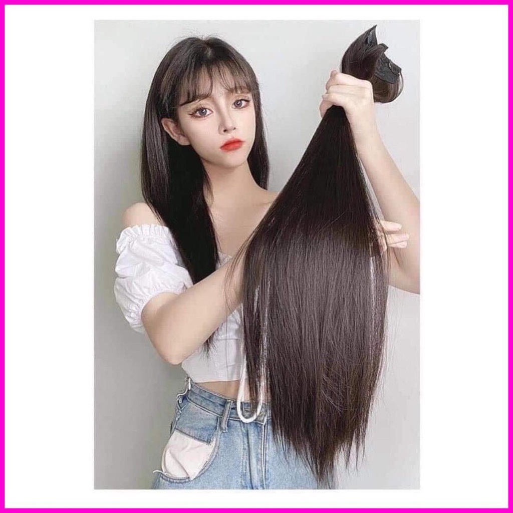 Set 3 kẹp dải thẳng dài hàng cao cấp lắm phồng tóc dầy tóc