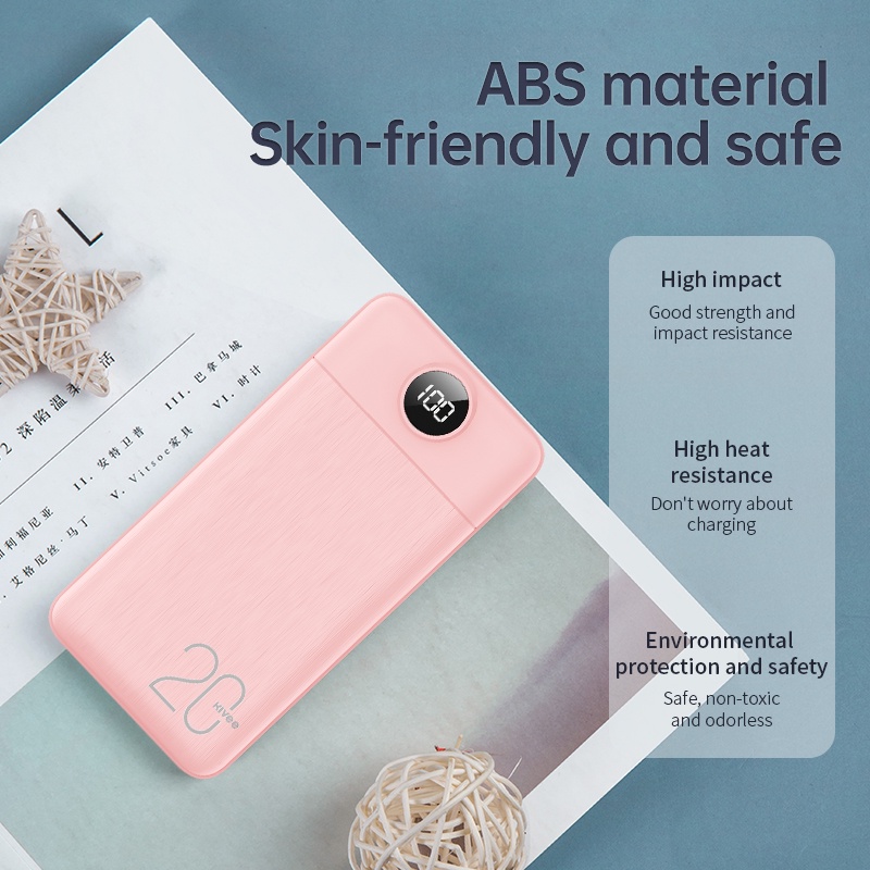 Sạc dự phòng 20000mAh Basike 2 đầu ra USB - Bảo hành 12 tháng