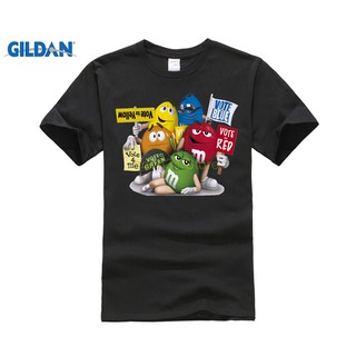 Diy The mans t-shirts Cartoon Peanut chocolate m&amp;ms Emoji Print Cute Men t shirt Casual Hip Pop 88# Black