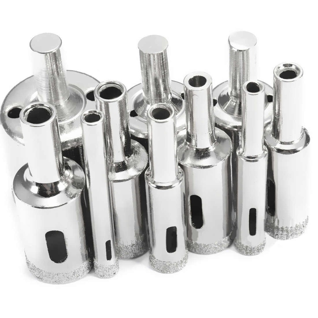 Bộ 10 Mũi Khoan Kính Kim Cương 6mm Đến 30mm