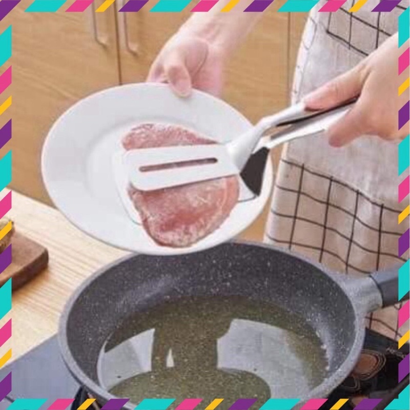 Kẹp gắp đồ chiên nóng, lật đồ ăn tiện lợi