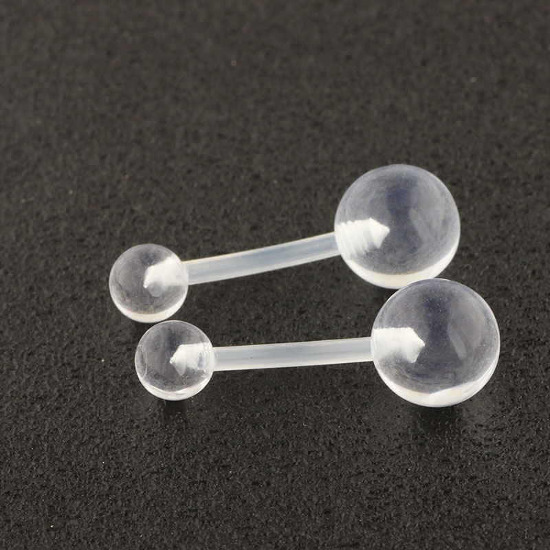 Set 2 Khuyên Xỏ Rốn Trong Suốt Thời Trang Cá Tính