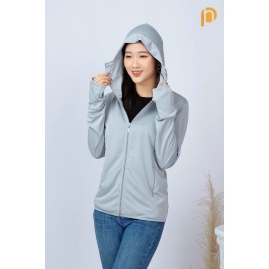 Áo chống nắng nữ bo gấu vải thông hơi cực thoáng mát kèm túi cuộn, áo chống nắng nữ chống tia uv chất liệu thoáng mát