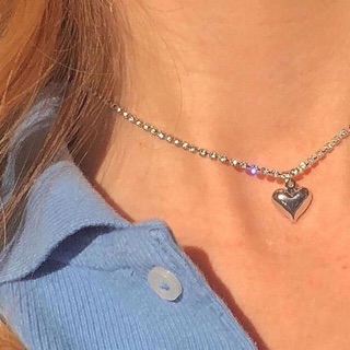 Sequin heart necklace