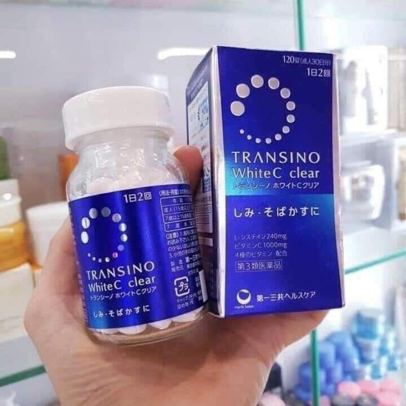 Combo Transino White C Clear xanh 120v và Transino bạc 240v Nhật Bản
