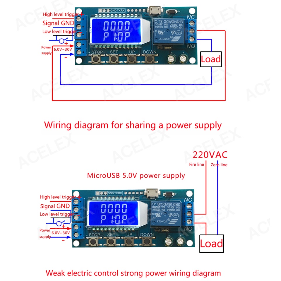Mô Đun Rơ Le Hẹn Giờ 6-30V XY-LJ02 Chuyên Dụng