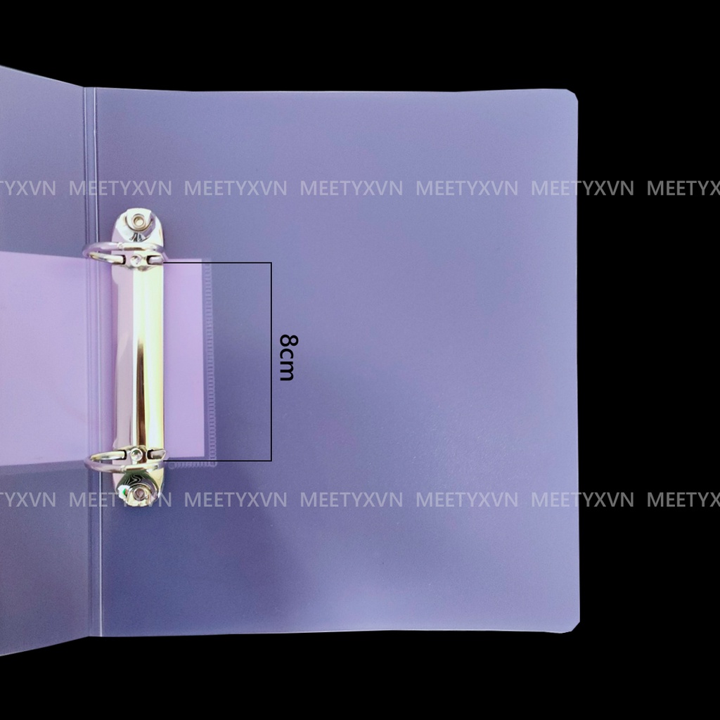 Bìa Binder Huijin A5 2 còng dùng cho sheet Meet A5 2 lỗ