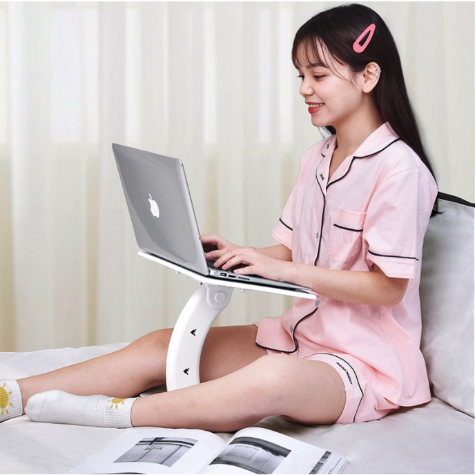 Bàn Để Máy Tính Trên Giường, Kiêm Giá Đỡ Đọc Sách Tiện Lợi