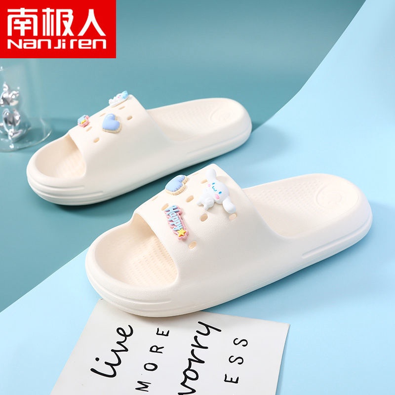 Dép Quai Ngang Chống Trượt Trọng Lượng Nhẹ In Họa Tiết Hoạt Hình Dễ Thương Cho Nữ