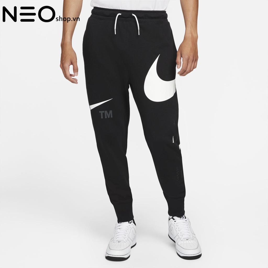 QUẦN DÀI NAM THỂ THAO NIKE SWOOSH SEMI-BRUSHED BACK PANTS - ĐEN