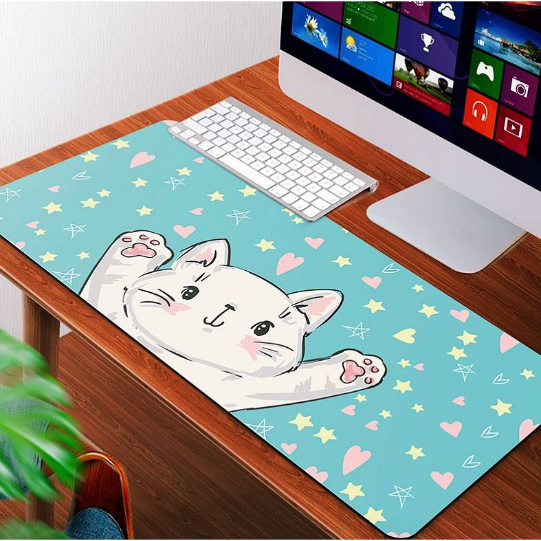 [80x30x0.3 - Nhiều mẫu] Miếng Lót Chuột, Bàn Di Chuột, mouse pad Cute dễ thương cỡ lớn