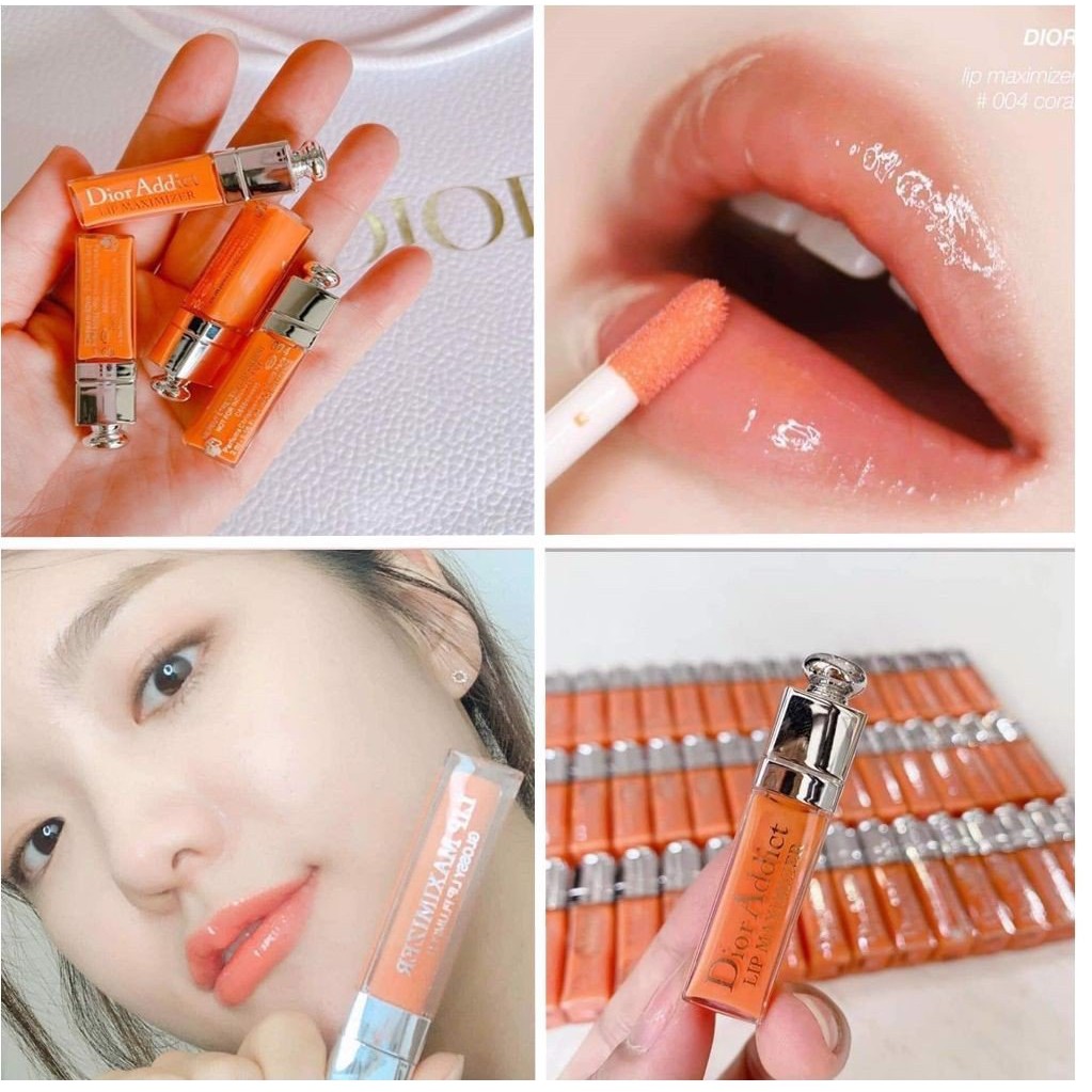 Son kem dưỡng môi Dior Màu 004 Coral (Cam tự nhiên)