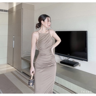  [BBSTORE'S] Đầm Hai Dây Body Nhún -TK480
