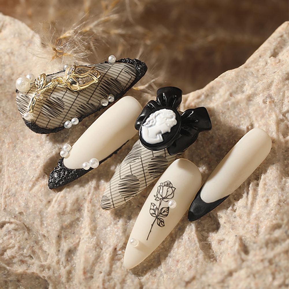 Set 8 Phụ Kiện Nơ 3D Dành Cho Trang Trí Móng Tay