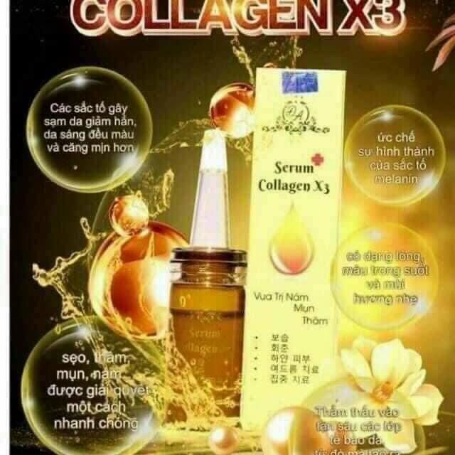 Serum Collagen X3 căng bóng da chính hãng Mỹ phẩm Đông Anh