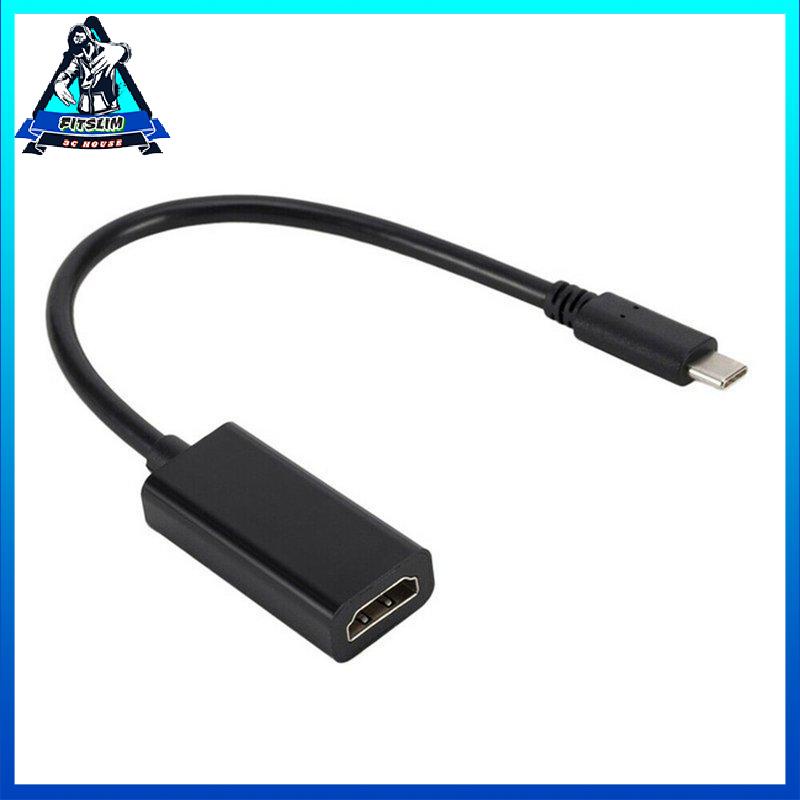[Fitslim] USB C To HDMI-Compatible Adapter 4K 60Hz Type C 3.1 Male To HDMI-Compatible