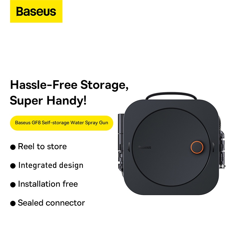 [HÀ NỘI] Bộ Vòi Xịt Rửa Ô Tô Tăng Áp Baseus GF8 Self-storage Water Spray