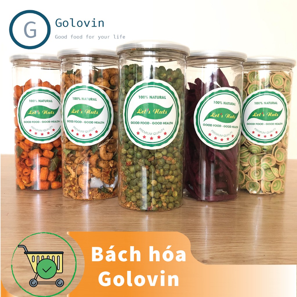 Bánh đuông dừa con sâu ăn vặt mix 3 màu lon 300gr Golovinshop