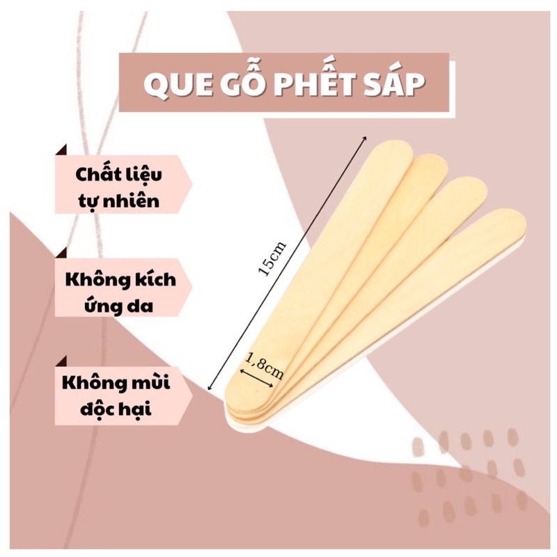 QUE GỖ PHẾT SÁP