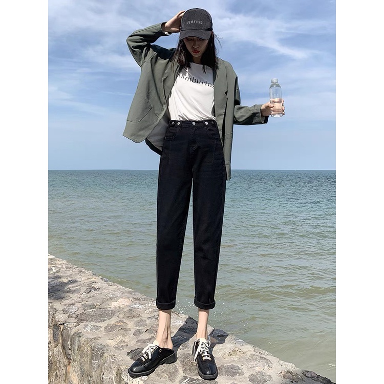Quần jean baggy nữ BigSize Lưng Kiểu 5 Nút, phong cách hàn quốc, phom to rộng đủ size 4067 MLJ