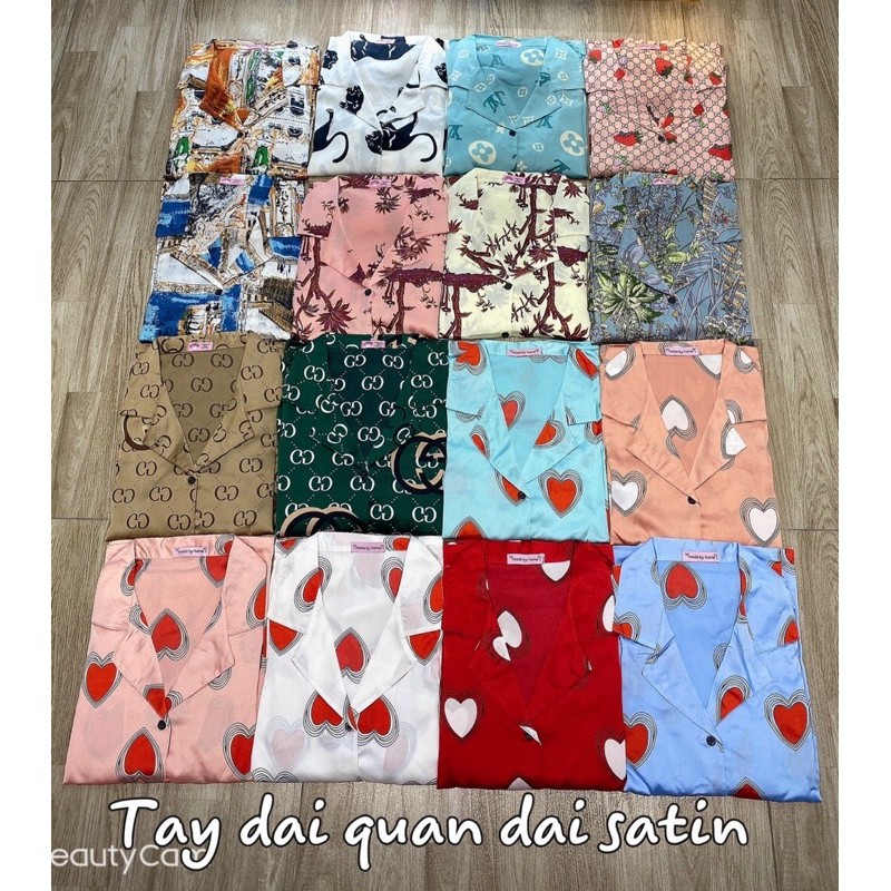 Đồ Bộ Pijama Satin Chân cao cấp - Tay Dài Quần Dài