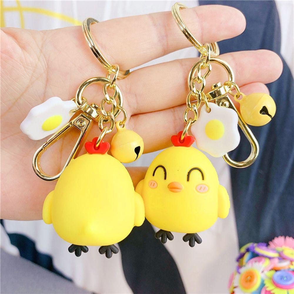 LANFY Móc Khóa Hình Gà Con Hoạt Hình Đáng Yêu