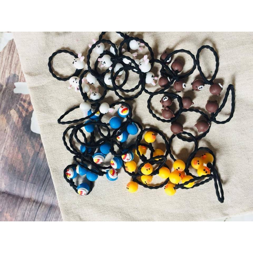 Buộc tóc hình thú (Sợi sóng nhỏ)