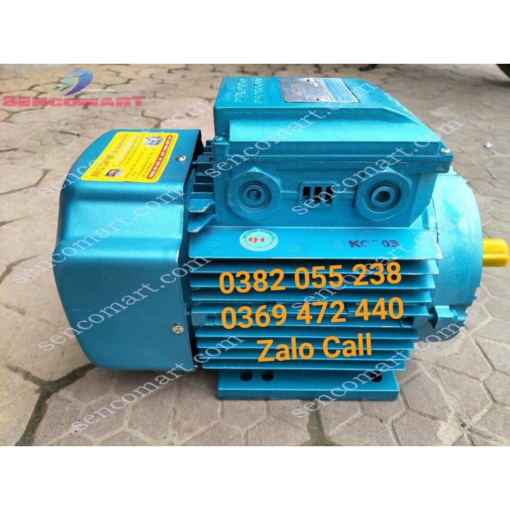 Mô tơ động cơ điện điện 1 pha 3kw vòng tua 1400v/p, hàng chính hãng, bảo hành 12 tháng