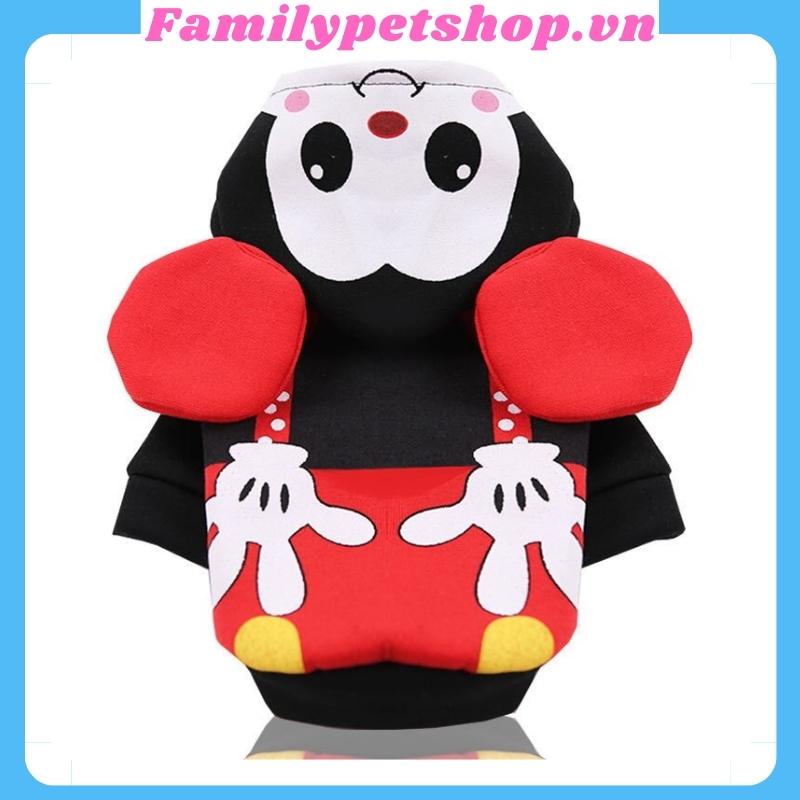 Áo cho chó mèo mẫu áo nỉ mùa đông có mũ siêu ấm-familypetshop.vn