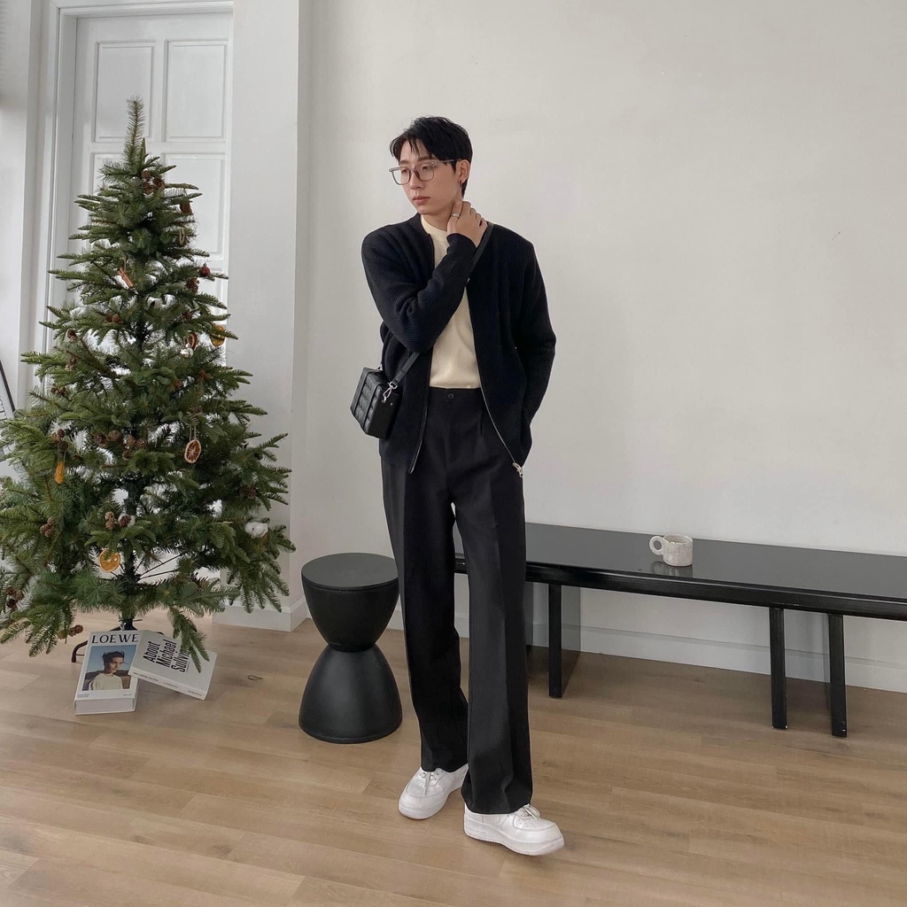 Quần tây Nam Ống suông Rộng 20cm Trẻ Trung Năng Động Unisex Basic phong cách hàn dáng rộng mẫu mới