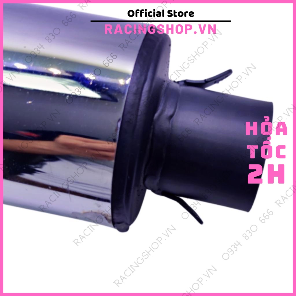 Pô CBR độ móc ấm cho Exciter 135 Ex 150 155 Winner x Sonic Satria Wave Sirus sym Redleo logo RL ORBR OPBR RACINGSHOPVN