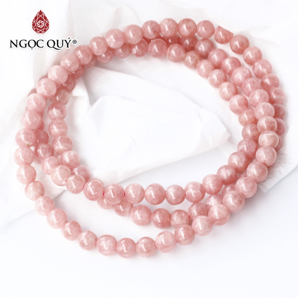 Vòng 3 line đá đào hoa - Ngọc Quý