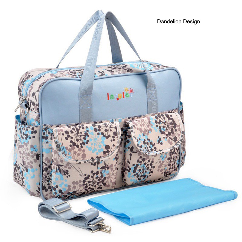 Insular Print Baby Diaper Bag for Mother Waterproof Large Capacity Maternity Bag