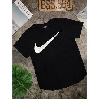 [Ảnh Thật] Áo Just Do It Form Nữ Vạt Bầu Trắng/Đen