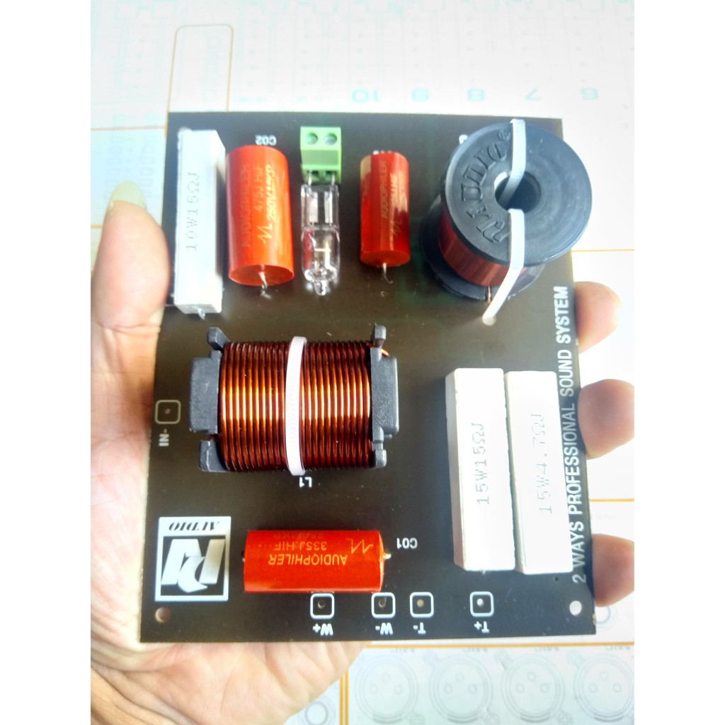 Mạch Phân Tần 1 Bass 1 Kèn Cho Loa Sân Khấu