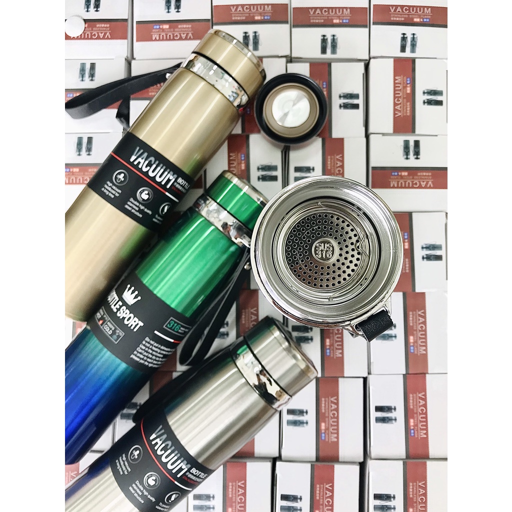 Bình giữ nhiệt nóng lạnh 1000ml inox cao cấp