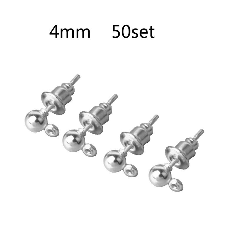 Set 50 Cặp Bông Tai Không Gây Dị Ứng DIY