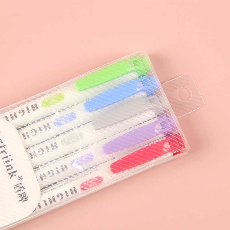 Bút đánh dấu 2 đầu đóng hộp 5 màu Highlighter