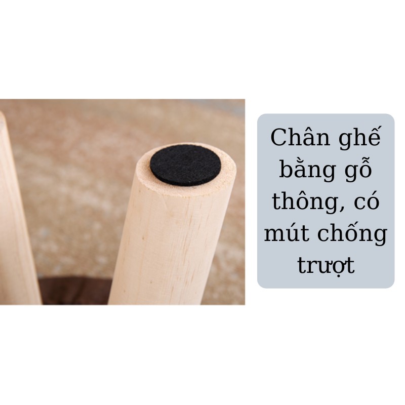 Ghế Nhỏ 3 Chân Gỗ Cao Cấp
