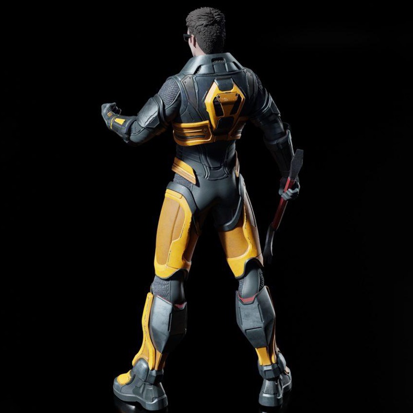 Mô Hình Half Life Gordon Freeman Bằng Chất Liệu Nhựa Resin - Cao 18 cm
