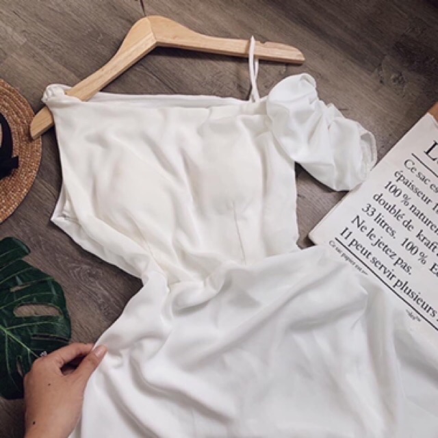 Đầm dự tiệc lệch vai siêu xinh chất voan lụa siêu mềm | BigBuy360 - bigbuy360.vn