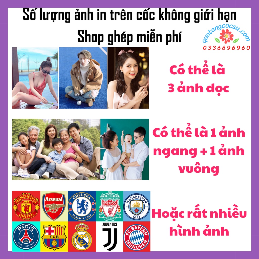 Cốc Sứ In Hình Theo Yêu Cầu, In Hình Lên Cốc Sứ Bát Tràng Tặng Thìa Free