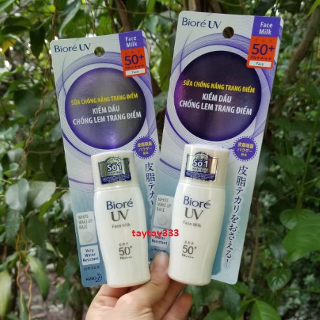 Sữa Chống Nắng Bioré Kiềm Dầu UV Perfect Face Milk Oil Control SPF50+ PA+++ 30ml