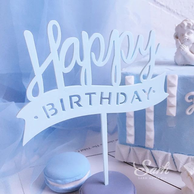 Set 10 Phụ Kiện Trang Trí Bánh Kem Bằng acrylic Chất Lượng Cao