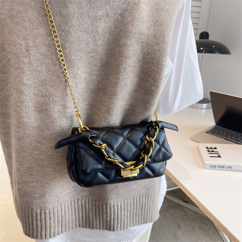 Túi Đeo Chéo Nhỏ Thêu Họa Tiết Hình Thoi Thời Trang Mùa Hè 2022 Gylb1388